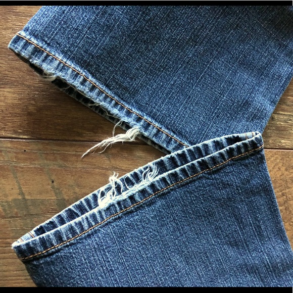 Victoria’s Secret VTG 90's mid rise booty lift panel boot cut jean Size 6/32.5 - Picture 9 of 12